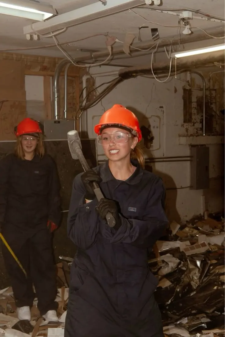 Group of people enjoying private rage room event for team building