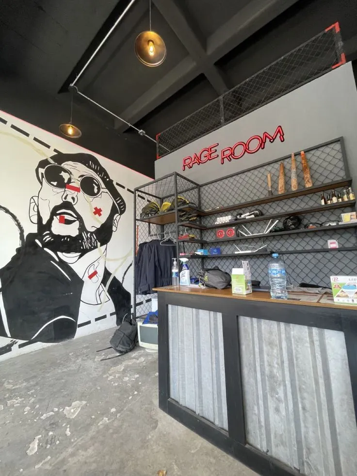 Booking a rage room session